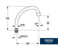 MEDIDAS CAÑO TUBULAR ADRIA GROHE